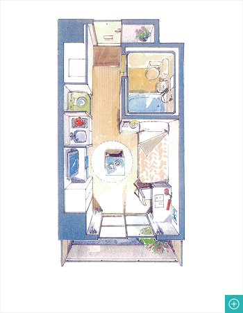 3～6F　2号室（B-1タイプ）