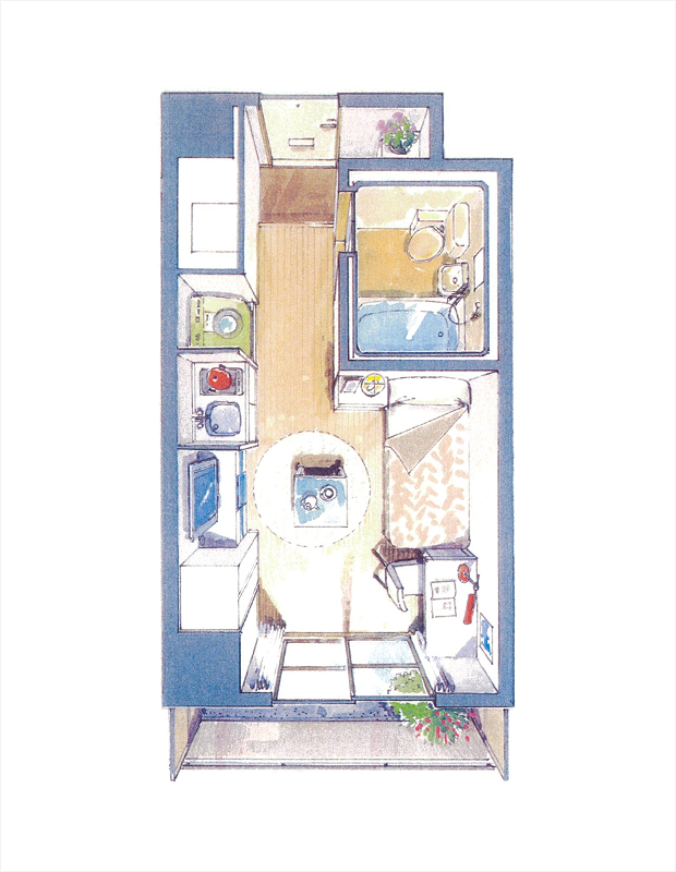 3～6F　2号室（B-1タイプ）