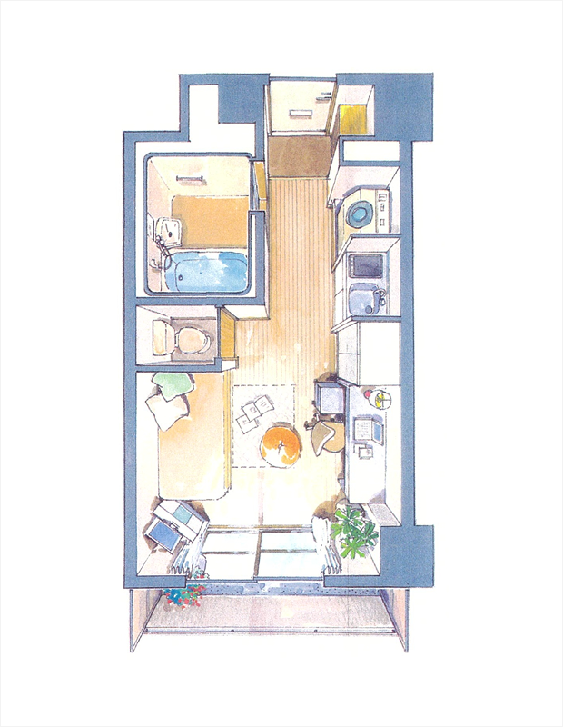 3～6F　3号室（B-2・C-1・ C-2タイプ）